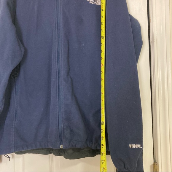 The North Face Windwall Fleece Jacket Water Resistant Blue L  Logo Embroidered - Picture 9 of 16
